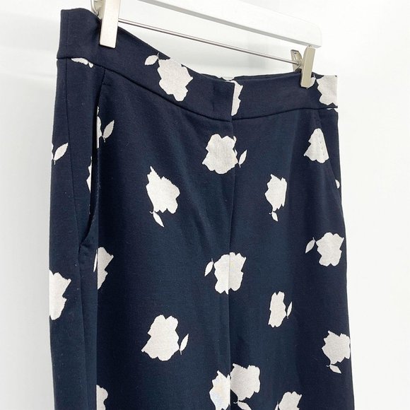 Max Mara Bora Floral Knit Wide Leg Cropped Pants - Picture 2 of 7